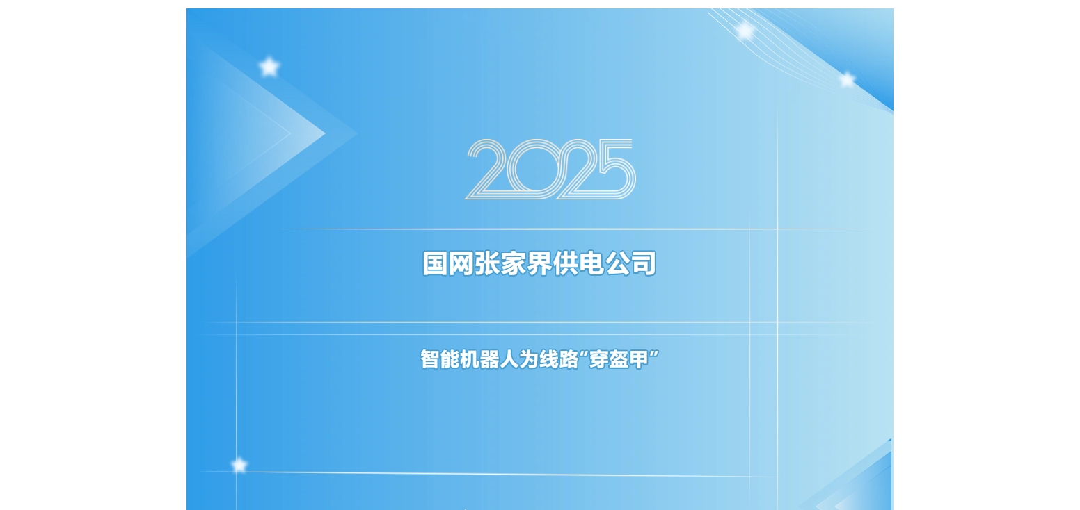 國網(wǎng)張家界供電公司：智能機器人為線路“穿盔甲”